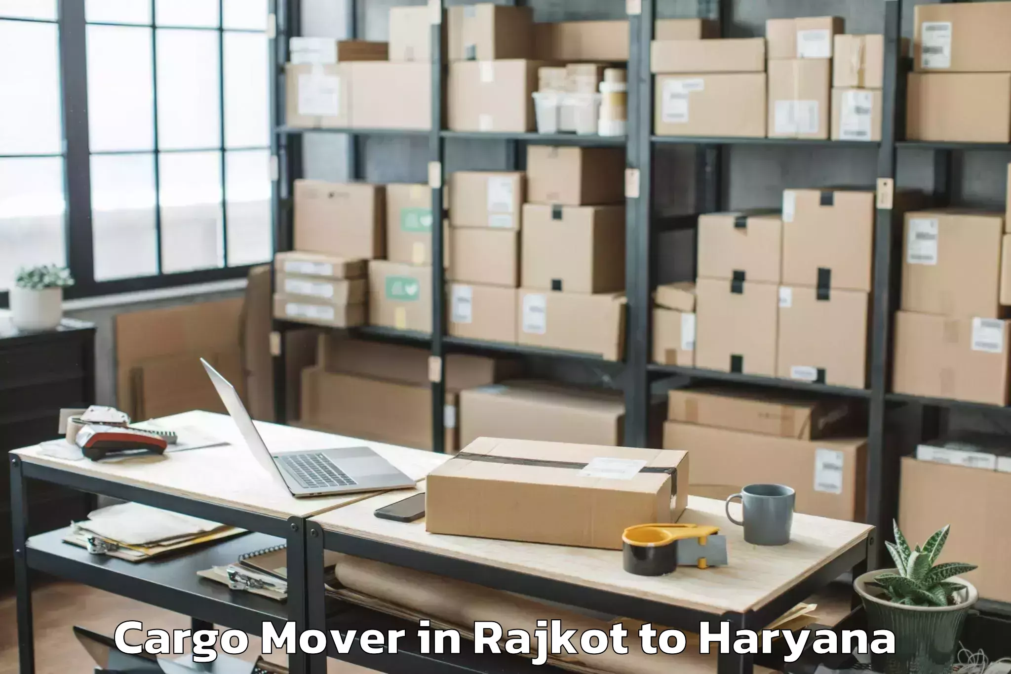 Expert Rajkot to Charkhi Dadri Cargo Mover